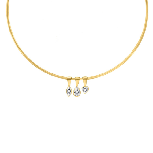 Choker ketting met steentjes