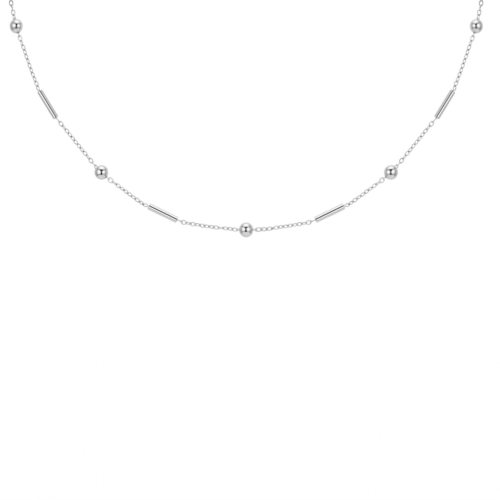 Ketting met subtiele bolletjes & tubes