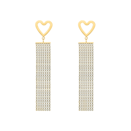 Lovely party earrings goldplated