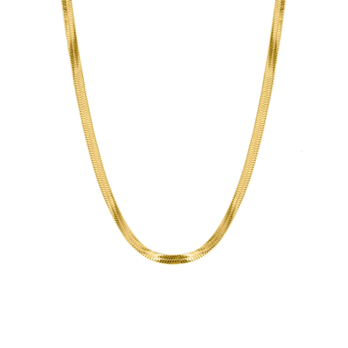 Plat kettinkje goud