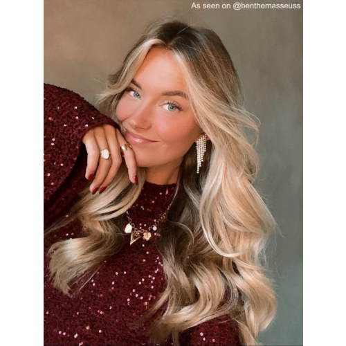 Festive oorbellen goudkleurig