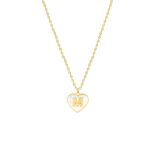 Letter ketting luxury heart goudkleurig