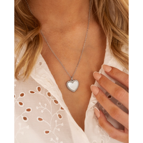 Hartjes ketting parelmoer