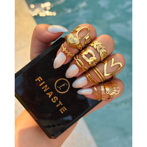 Ring Waves Kleur Goud