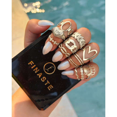 Ring Waves Kleur Zilver