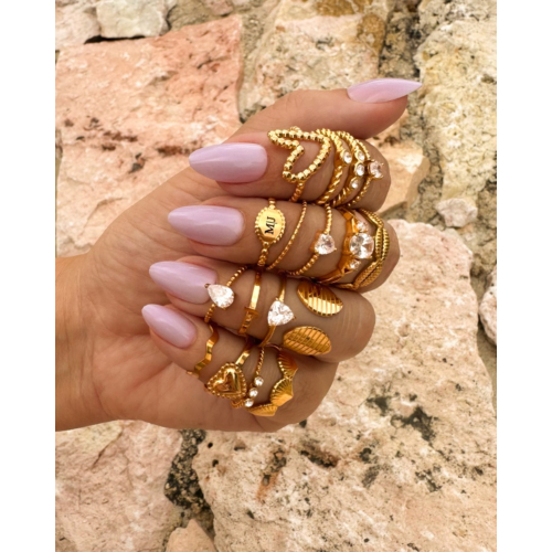 Ring Waves Kleur Goud