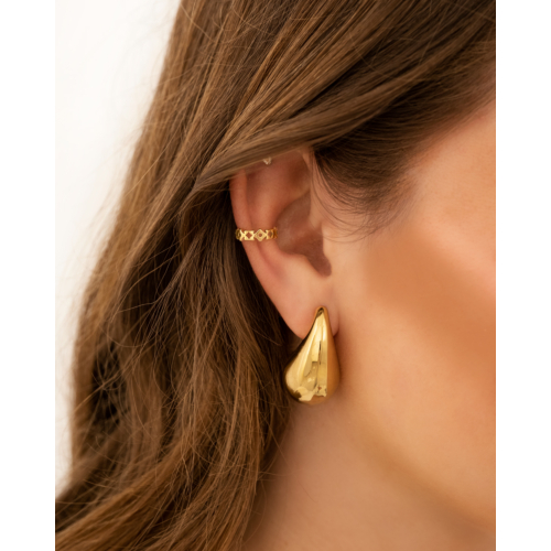 Trendy ear cuff goudkleurig