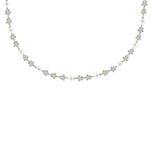 Flower necklace multicolor