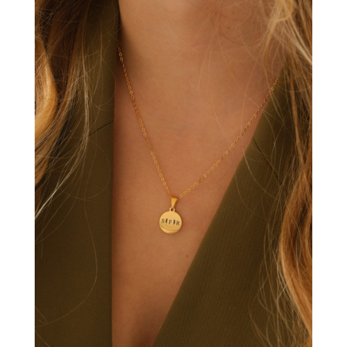 Letter ketting 3 initialen goud kleurig