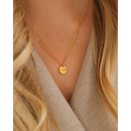 Vier Initialen Ketting Goud Kleurig