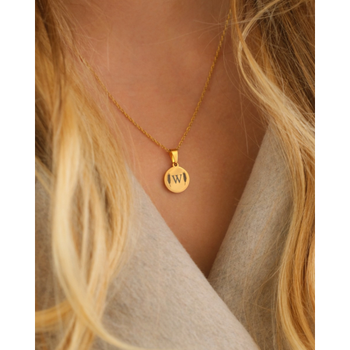 Ketting met Letter Goud Kleurig