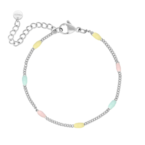 Flower necklace fall goudkleurig