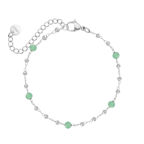 Enkelbandje bolletjes groen