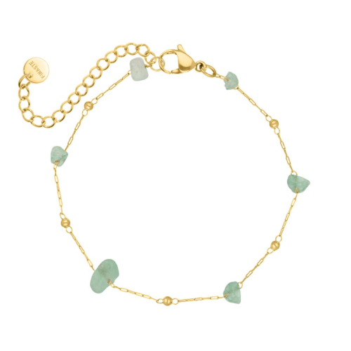 Armband love hearts double goudkleurig