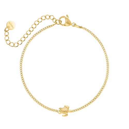 Armband love hearts double goudkleurig