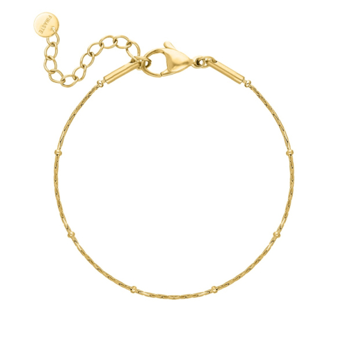 Armband love hearts double goudkleurig