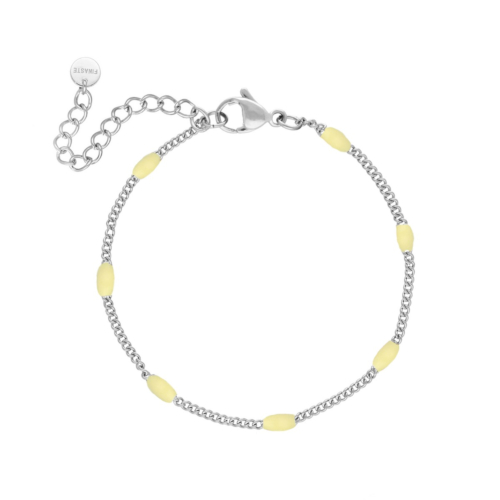 Armband met gele bolletjes