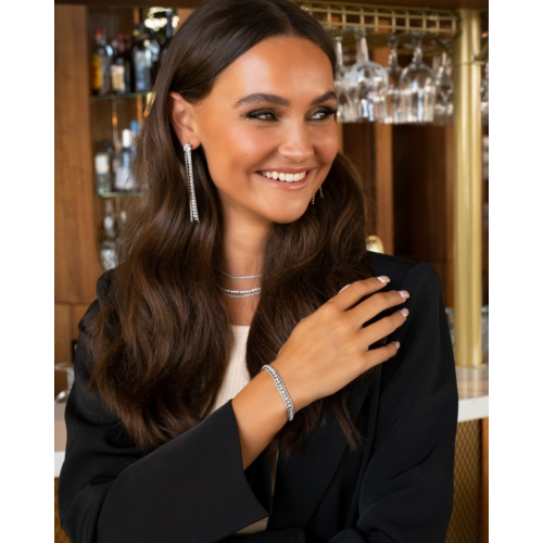 Luxe Tennis & Chain Armband