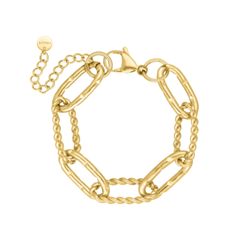 gouden chunky chain armband