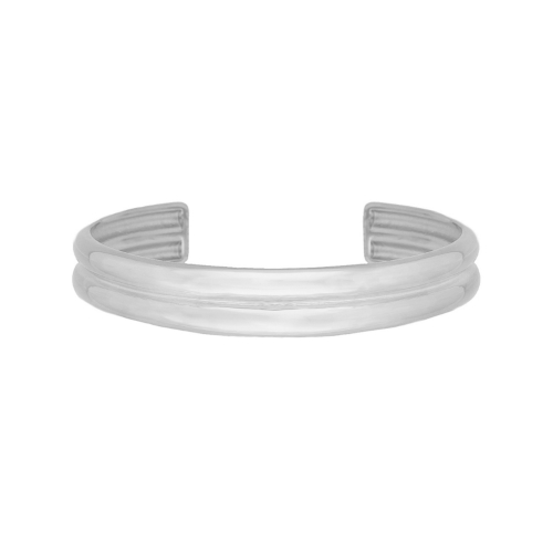 Dubbele bangle zilver
