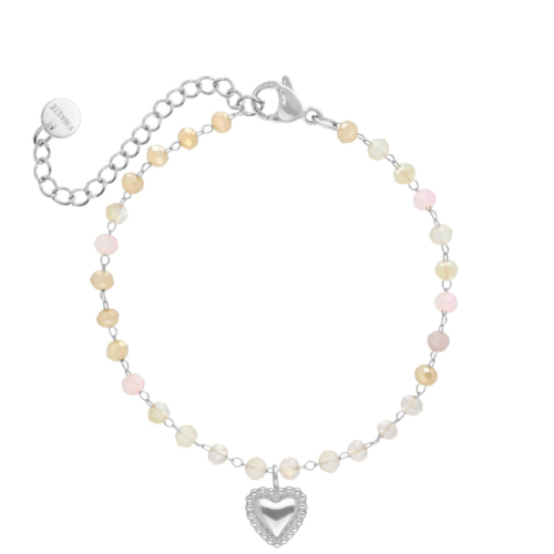 Kralen armband vintage hartje