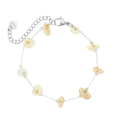 Armband love hearts double goudkleurig