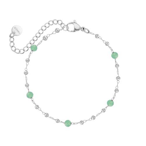 Armband love hearts double goudkleurig