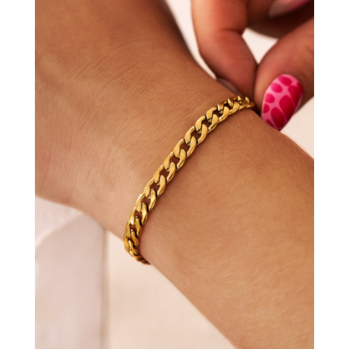 Chain armbandje goudkleurig