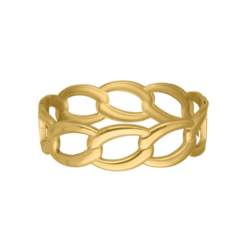 Chunky chain bangle goudkleurig