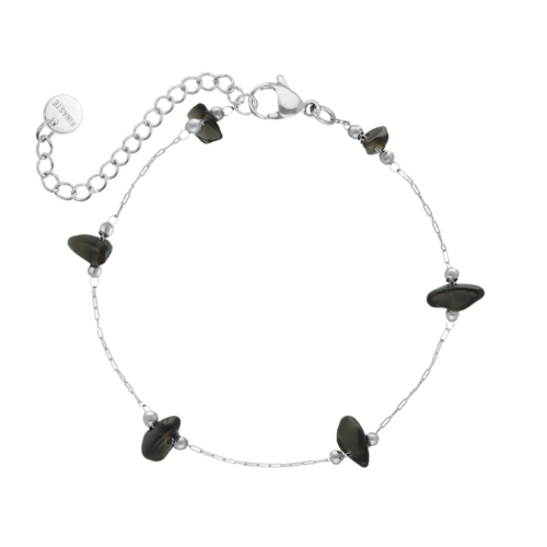 Armband zwarte steentjes