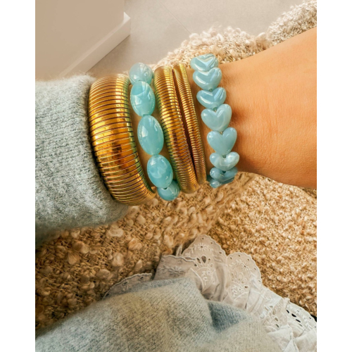 Kralenarmband blauw