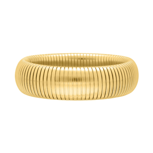 Stretch bangle classic big goudkleurig