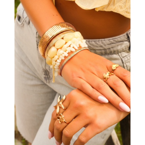 Mix & match armbanden set goudkleurig