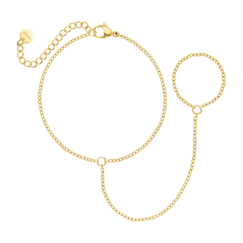 Handchain goudkleurig