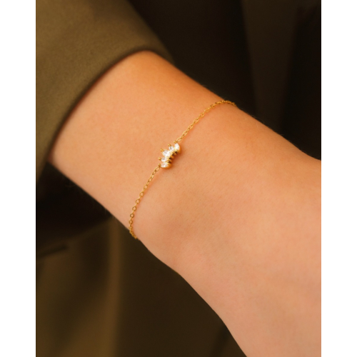 Armband sparkling goudkleurig