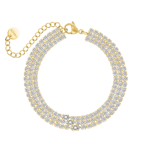 Exclusive party armband goudkleurig