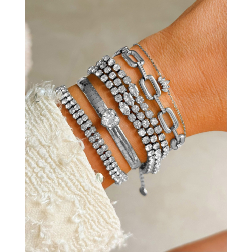 Snake armband hartje