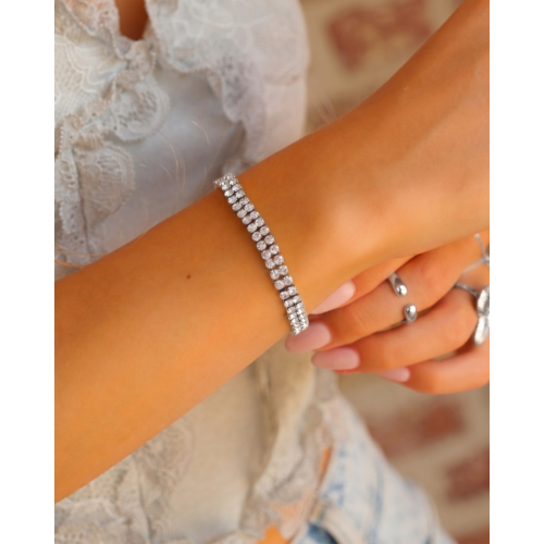 Tennis armband dubbel