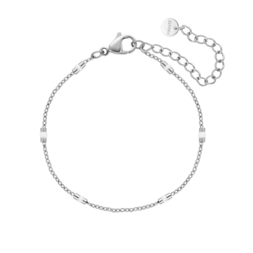 Armband met witte schakels
