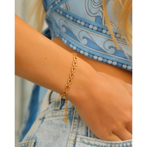 Chain armband goudkleurig