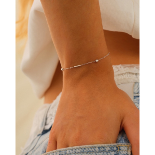 Armband met subtiele bolletjes & tubes
