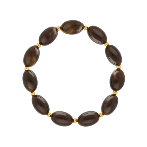 Ovale kralen armband bolletjes