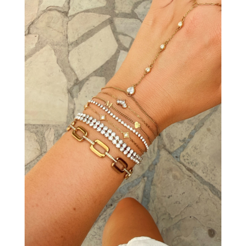 Tennis Bracelet Minimalistisch Goldplated