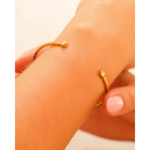 Bangle steentjes goudkleurig
