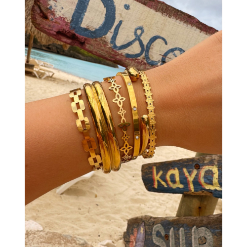Bangle bold chain goudkleurig