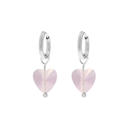 Oorbellen lichtroze hartje