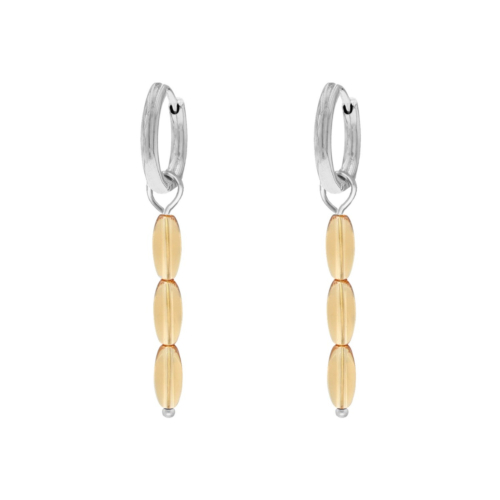 Oorbellen bruine kralen