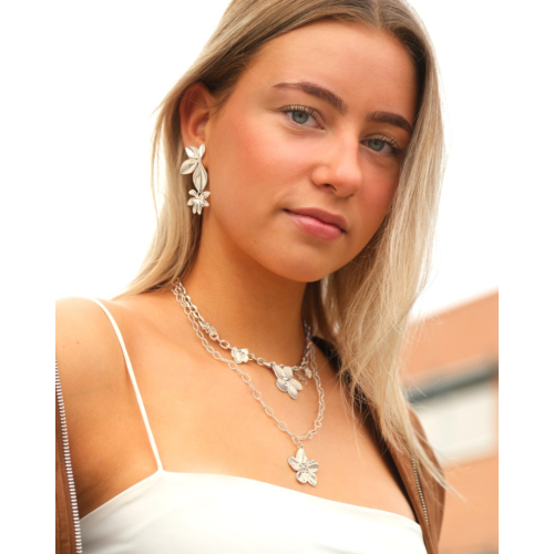 Bloem oorbellen boho