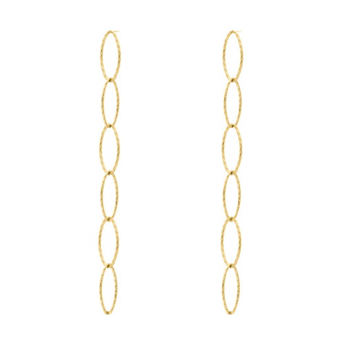 Ketting oorbellen long chain