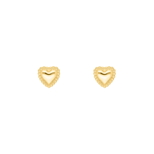 gouden vintage hartjes oorbellen